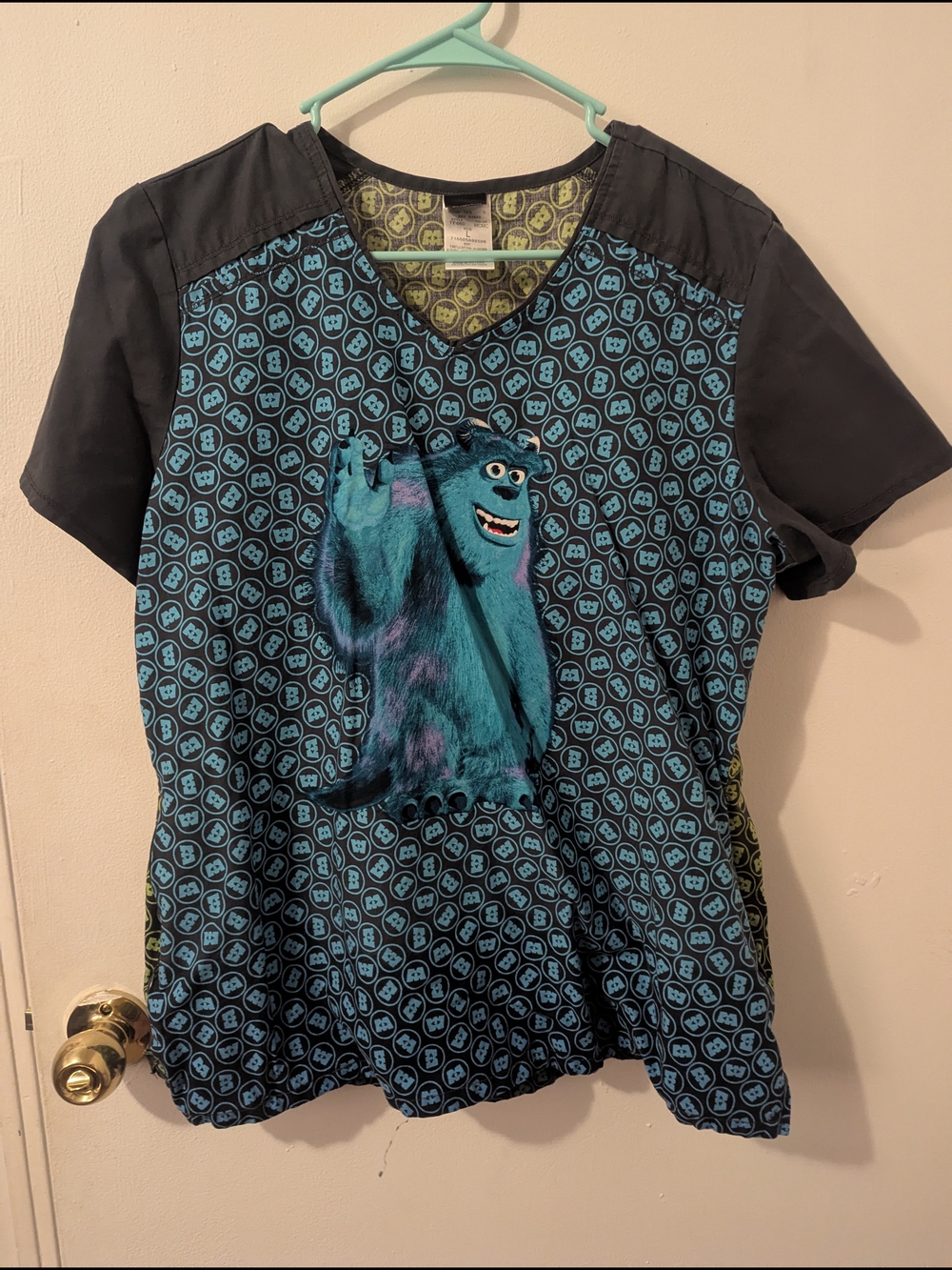 Monsters Inc Characters Scrub